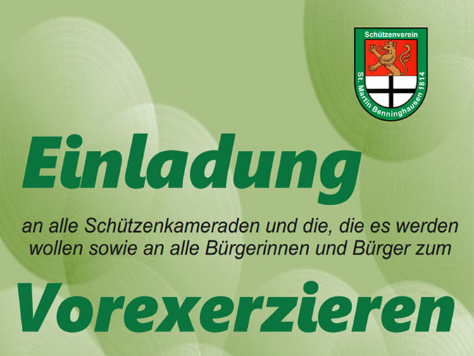 Vorexerzieren 2026